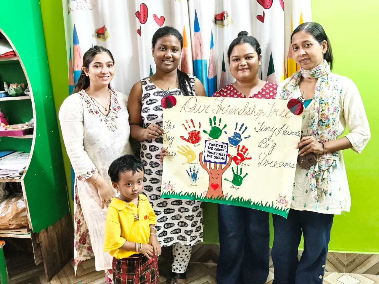 Teachers and students at Buds & Blossoms